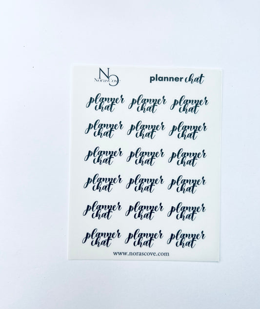 Planner chat stickers