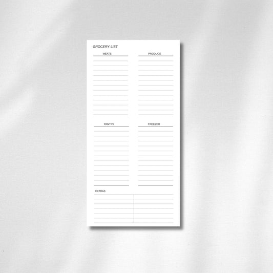 Grocery List Notepad