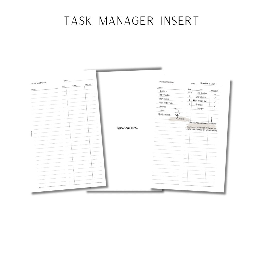 Task Manager Inserts