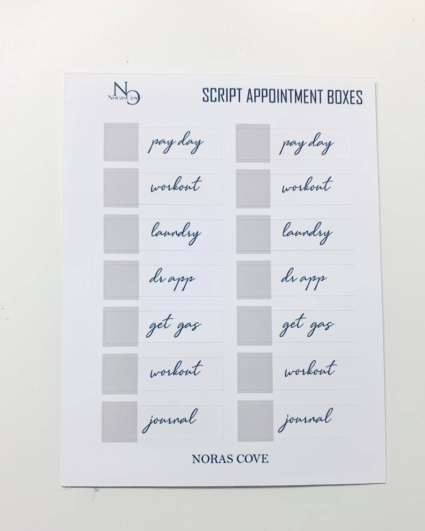 CUSTOM SCRIPT APPT BOXES