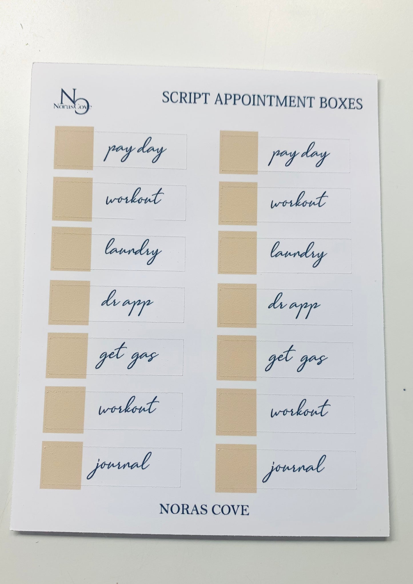 CUSTOM SCRIPT APPT BOXES