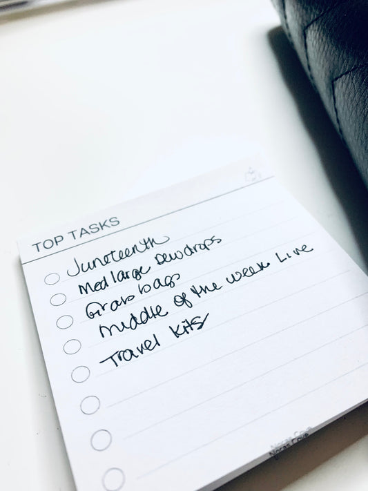 TOP TASKS STICKY NOTES