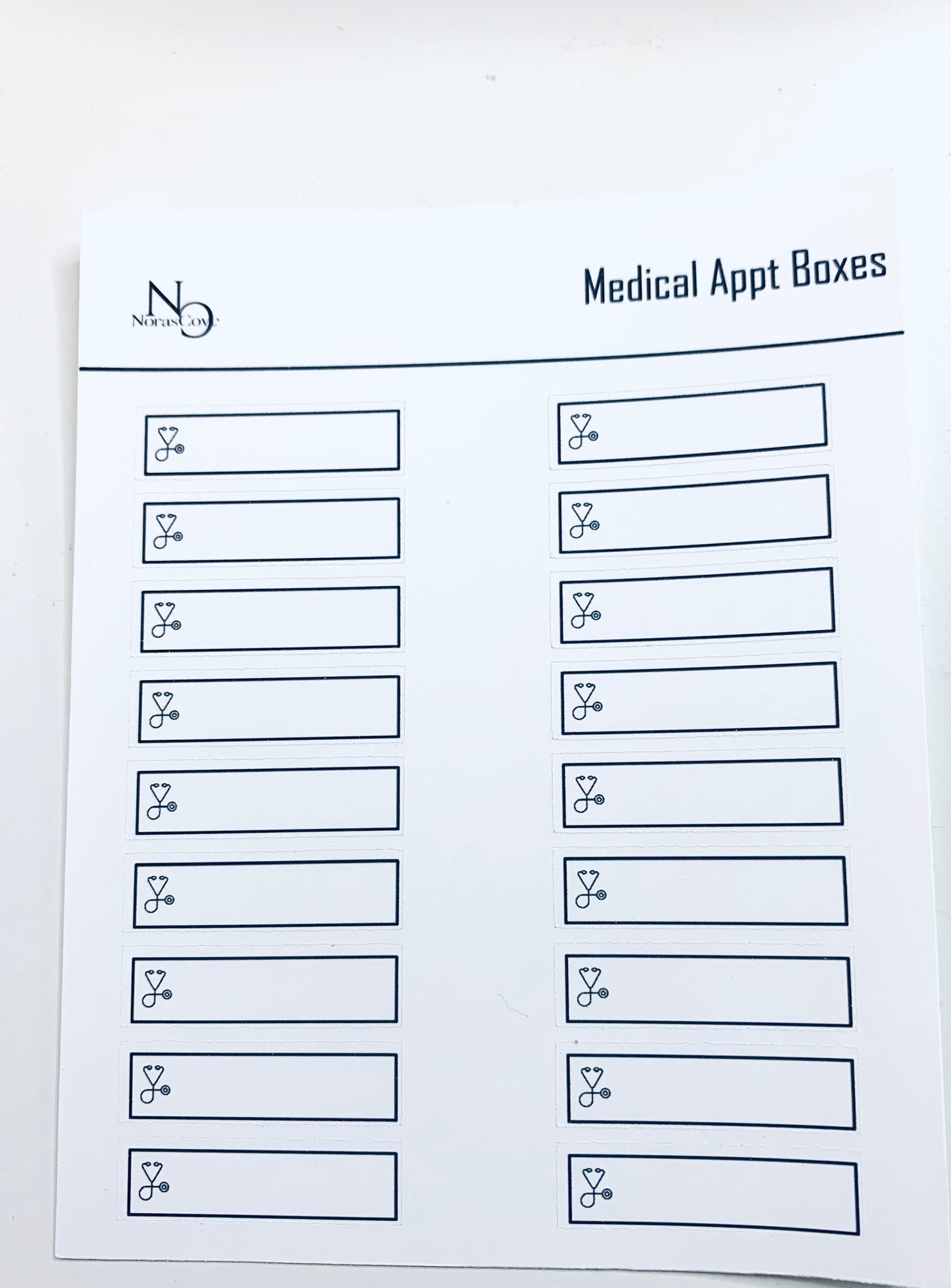 Medical label boxes