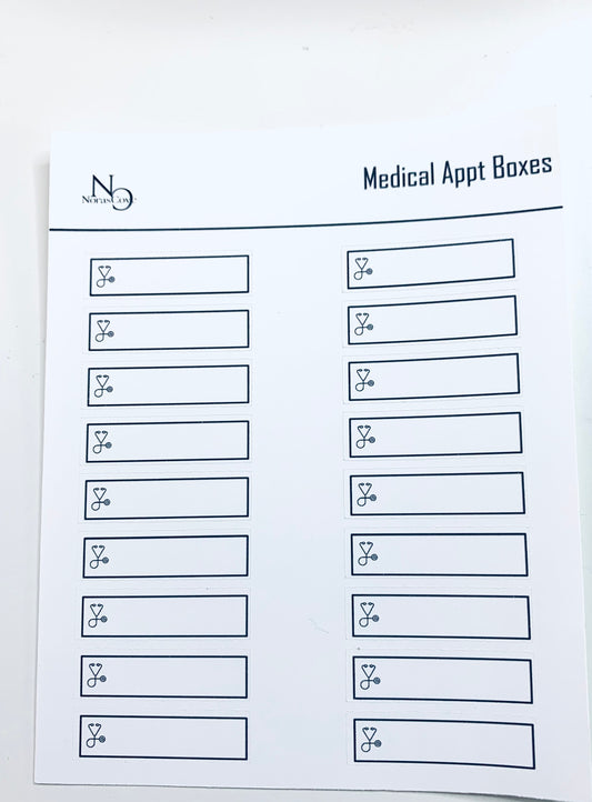 Medical label boxes